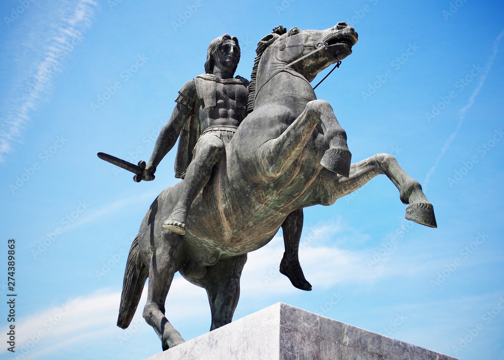Statue of alexander the great in thessaloniki Statue of alexander the great in thessaloniki