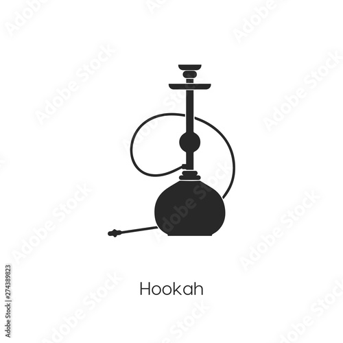 Hookah icon. Hookah icon vector. Linear style sign for mobile concept and web design. Hookah symbol illustration.	