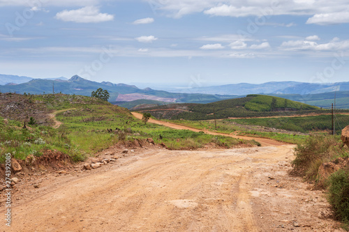 Road near the Border between Swaziland and South Africa