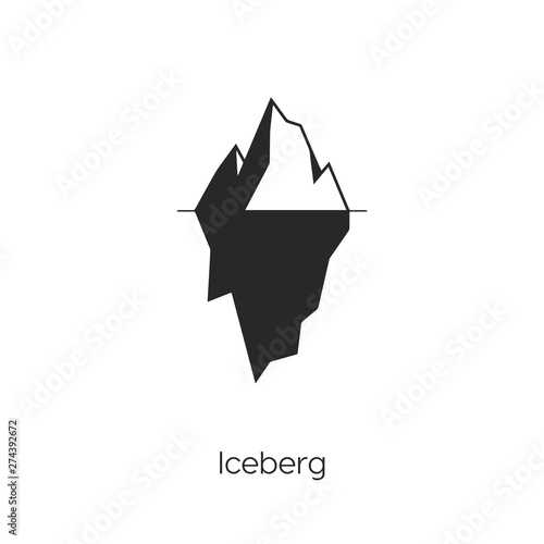 iceberg icon vector symbol