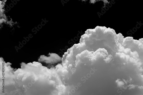 Clouds over black background .Abstract drak.