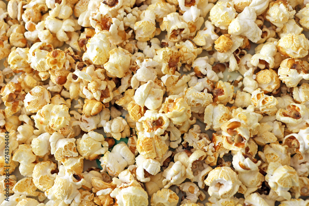 Close up of popcorn for background Close up of popcorn for background