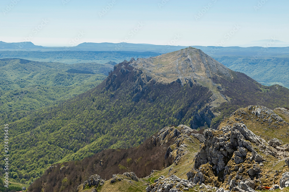 Fototapeta premium Aizkorri mountain and natural park in Gipuzkoa, Spain