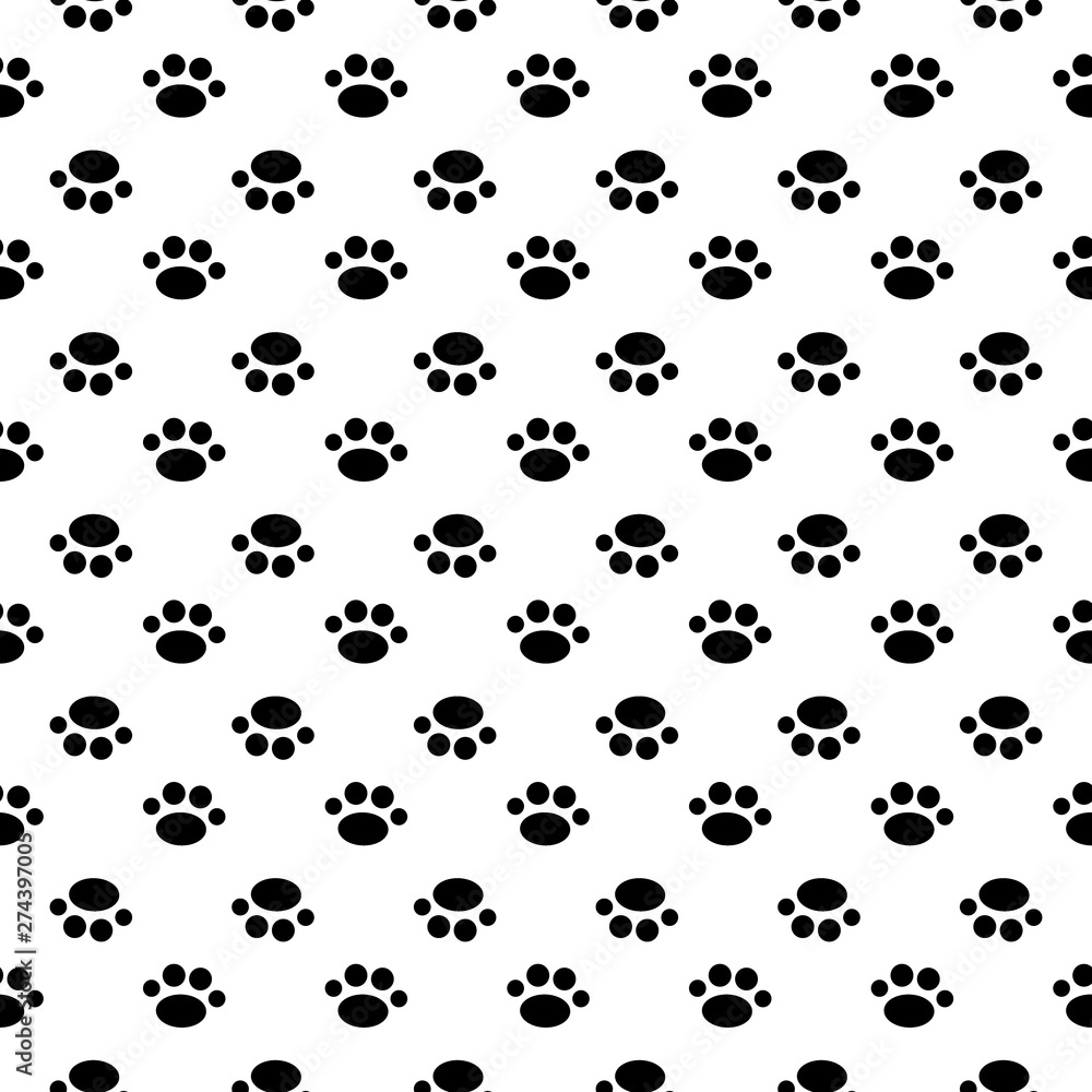 Vector seamless pattern with cat or dog,kitten or puppy footprints. Can be used for wallpaper,fabric, web page background, surface textures. Vector seamless pattern with cat or dog,kitten or puppy footprints. Can be used for wallpaper,fabric, web page background, surface textures.