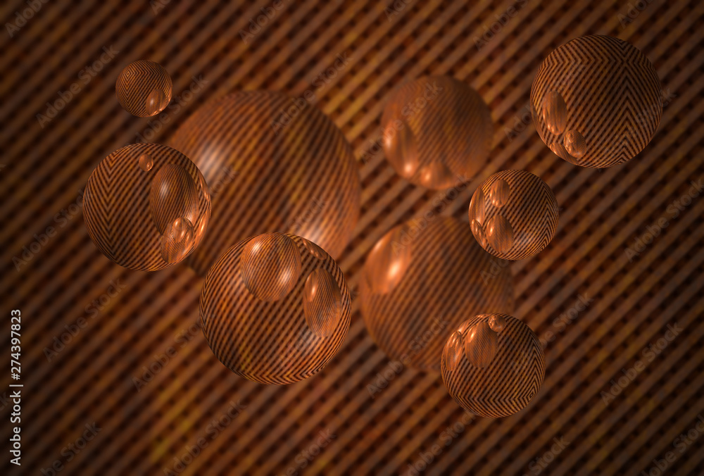 Fototapeta premium futuristic modern spheres wallpaper