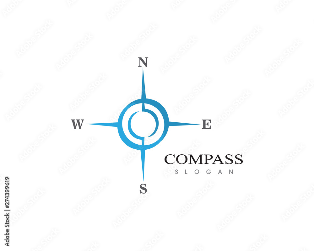 Compass Logo sign Template vector icon illustration design Compass Logo sign Template vector icon illustration design