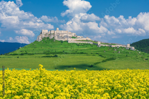 Scenic view Spis castle UNESCO heritage in Slovakia