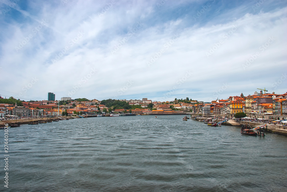 The Duoro River in Porto, Portugal
