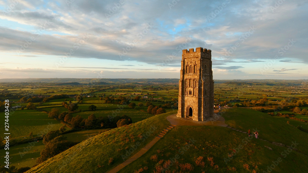 Glastonbury Tor Monument, England, UK Glastonbury Tor Monument, England, UK