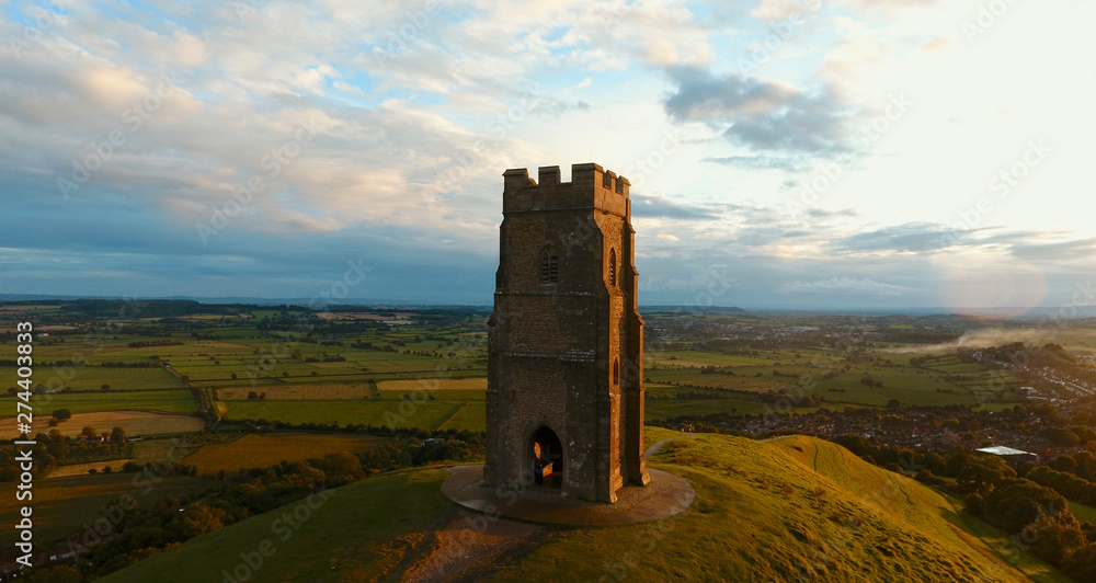 Glastonbury Tor Monument, England, UK Glastonbury Tor Monument, England, UK