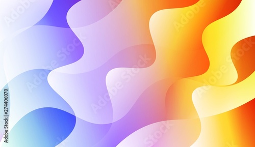 Template Background With Wave Geometric Shape. For Template Cell Phone Backgrounds. Vector Illustration with Color Gradient.