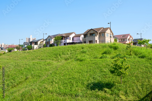 Wallpaper Mural 日本の住宅地　Japan's residential area, suburbs of Tokyo Torontodigital.ca