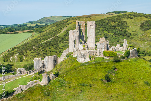 Wallpaper Mural Corfe Castle, Dorset, England July 3 2011. Corfe Castle Landscape View Torontodigital.ca