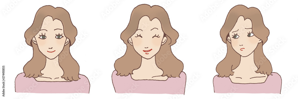 woman Expression 3 item set woman Expression 3 item set