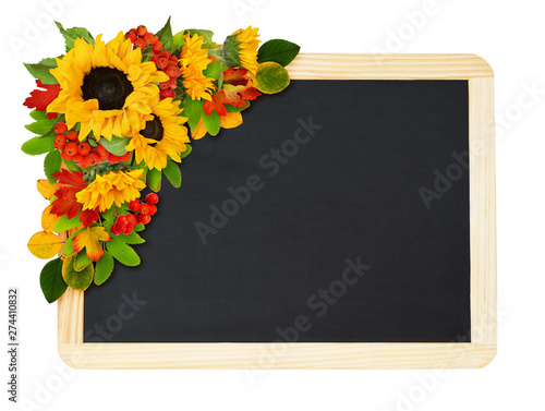 Decorative sunflowers and r...
