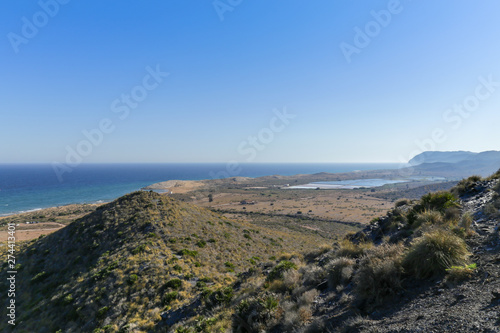 Wallpaper Mural Mountains and coastline landscape of the National Park of Calblanque in Murcia, Spain. Torontodigital.ca