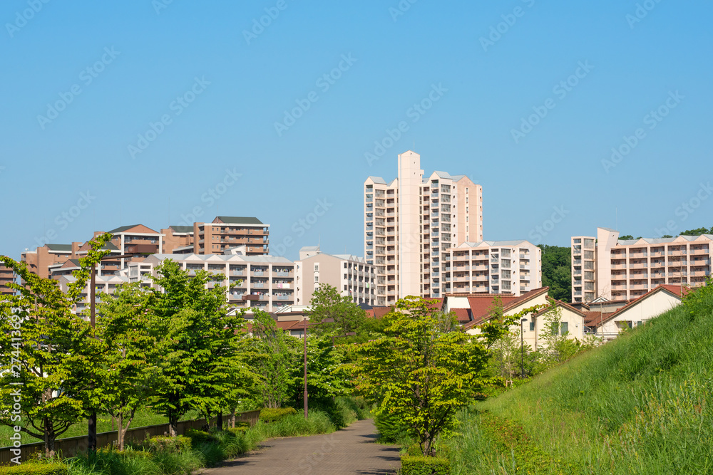 日本の住宅地　Japan's residential area, suburbs of Tokyo
