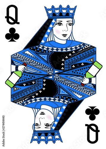 illustration on the theme of alcohol with a queen and a green bottle