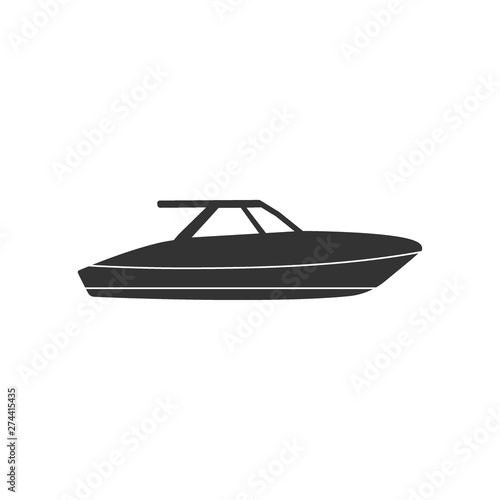 Boat, sail, sailing, ship, yacht icon. Vector illustration, flat design.
