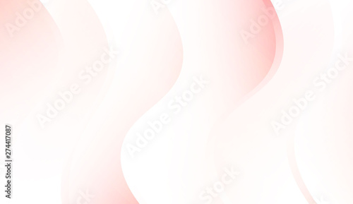 Template Background With Wave Geometric Shape. For Your Design Wallpaper, Presentation, Banner, Flyer, Cover Page, Landing Page. Colorful Vector Illustration