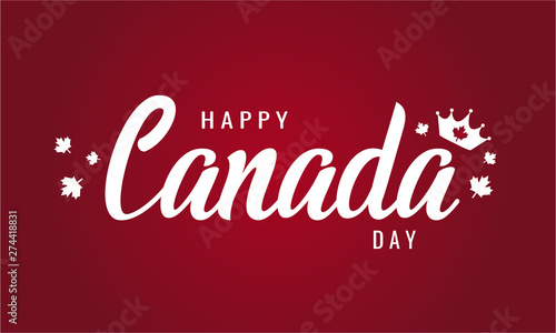 Canada day card or background. vector illustration.