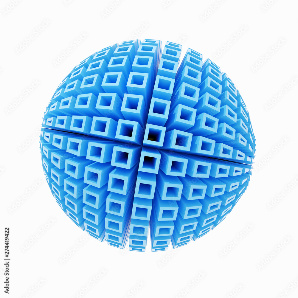 3d rendering of blue structured bowl isolated 3d rendering of blue structured bowl isolated
