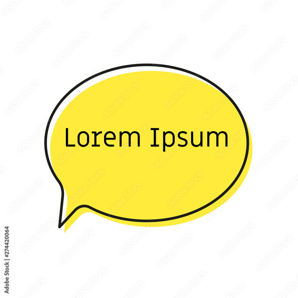 bubble with empty place for text, vector bubble with empty place for text, vector
