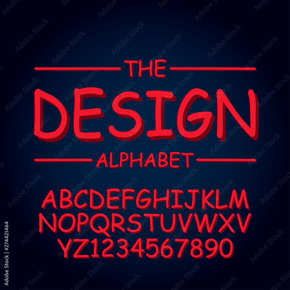 Design alphabet vector illustration