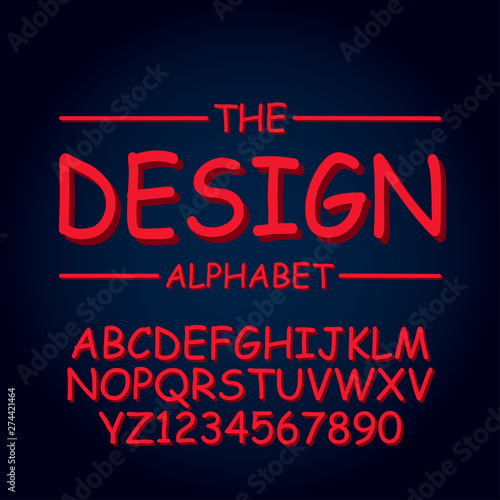 Design alphabet vector illustration