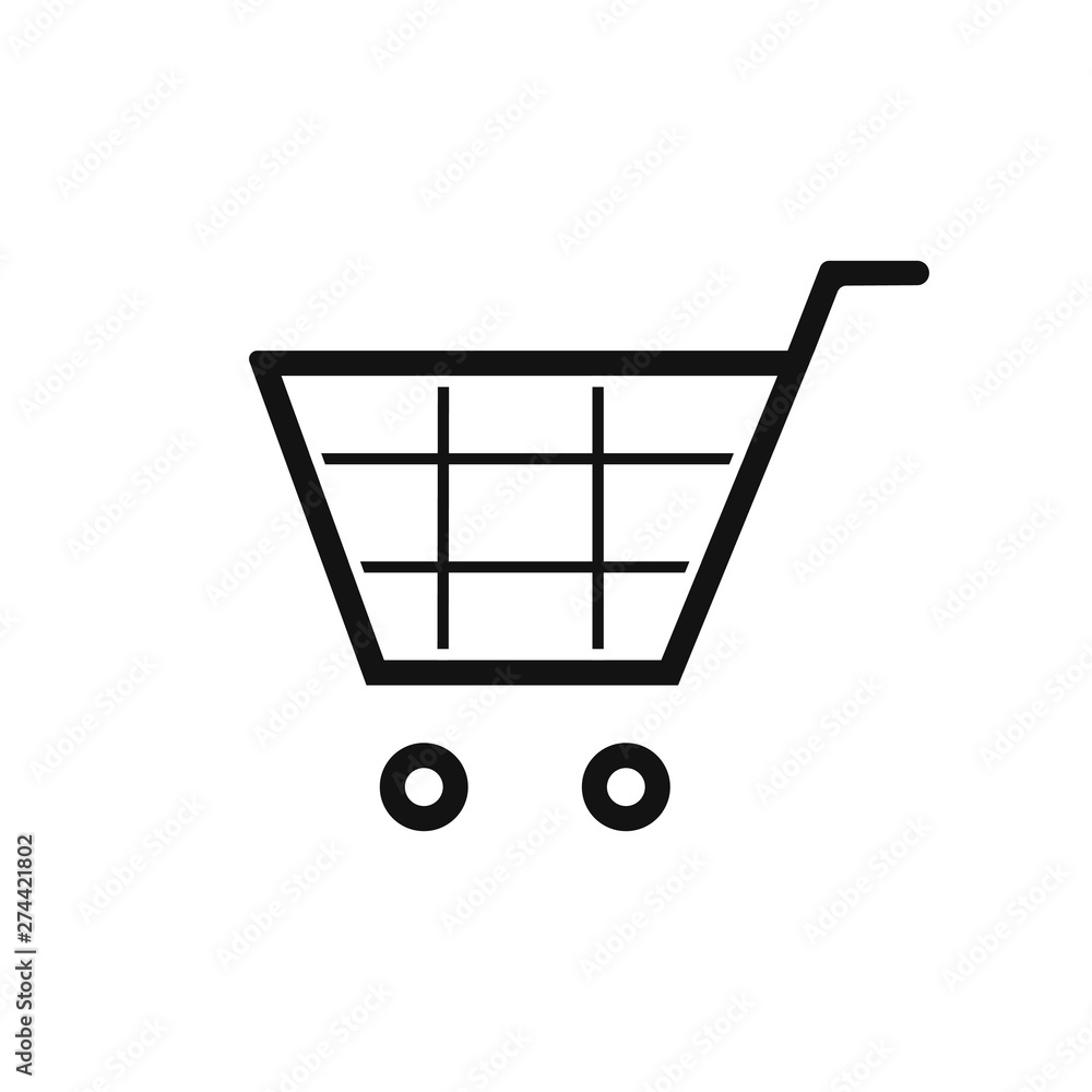 Shopping cart icon vector illustration Shopping cart icon vector illustration