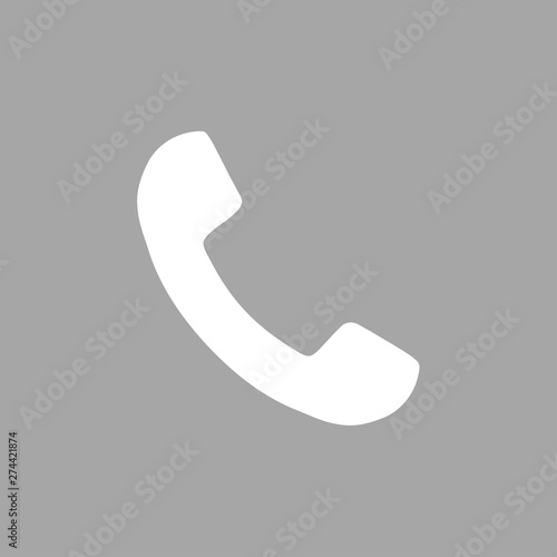 Phone icon in flat style vector illustration. Eps 10