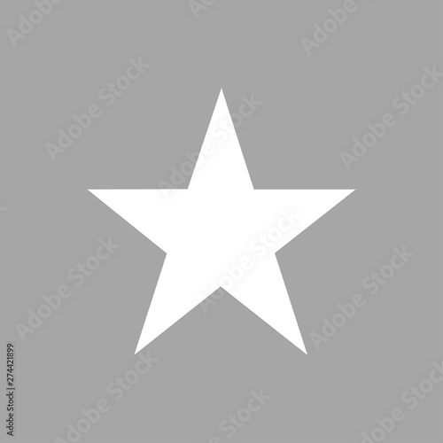 Star icon in flat style vector illustration. Eps 10