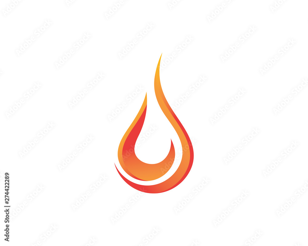 Fire flame Logo Template vector icon Oil, gas and energy logo concept Fire flame Logo Template vector icon Oil, gas and energy logo concept