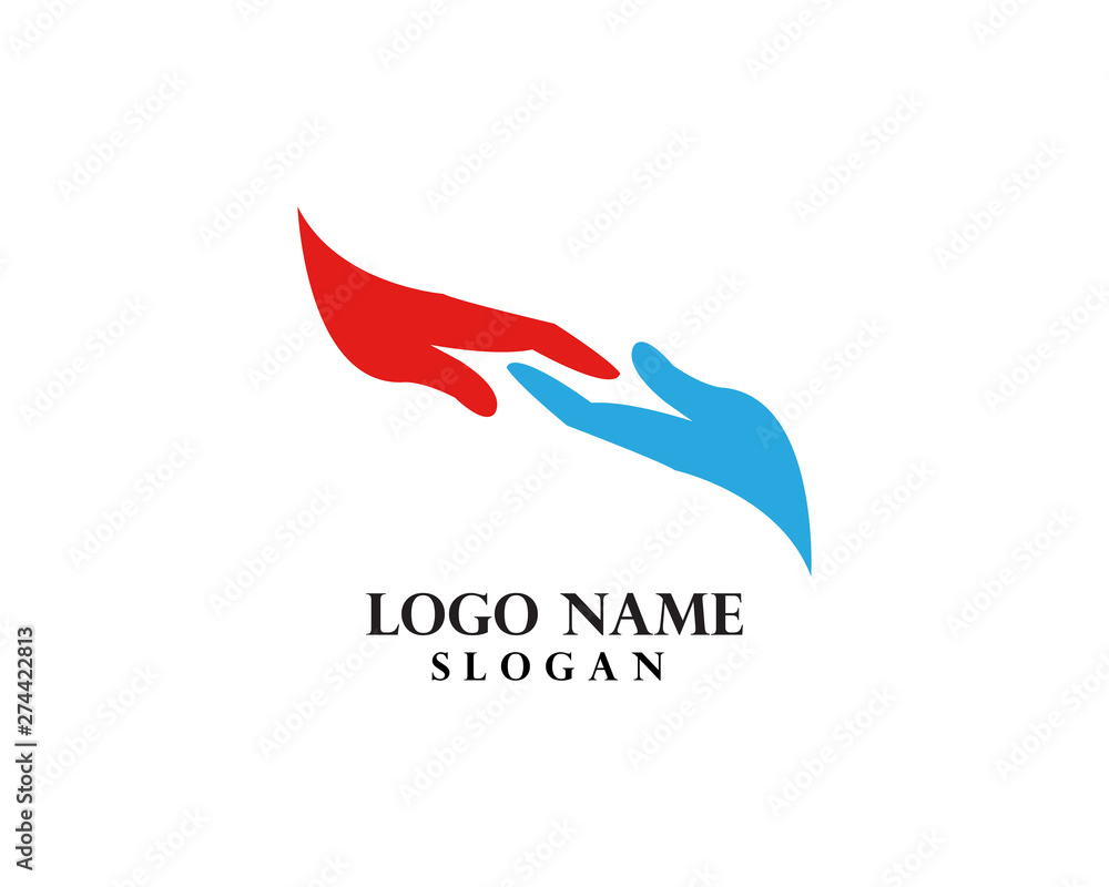 Hand Care Logo Template vector icon Business Hand Care Logo Template vector icon Business