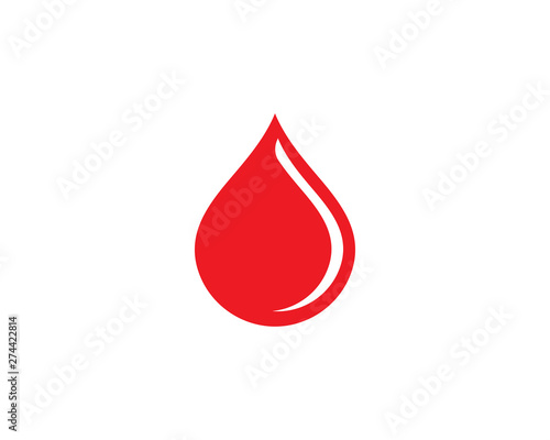 Blood logo vector icon illustration design 