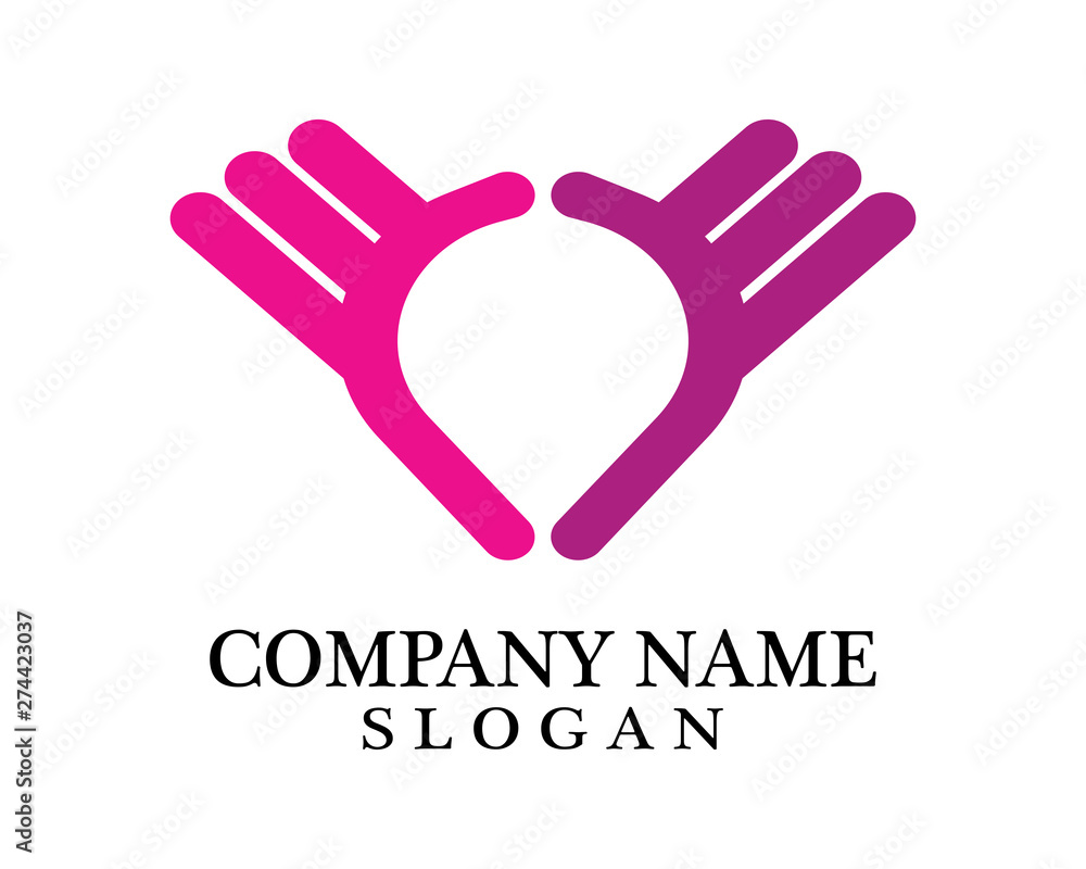 Hand Care Logo Template vector icon Business Hand Care Logo Template vector icon Business