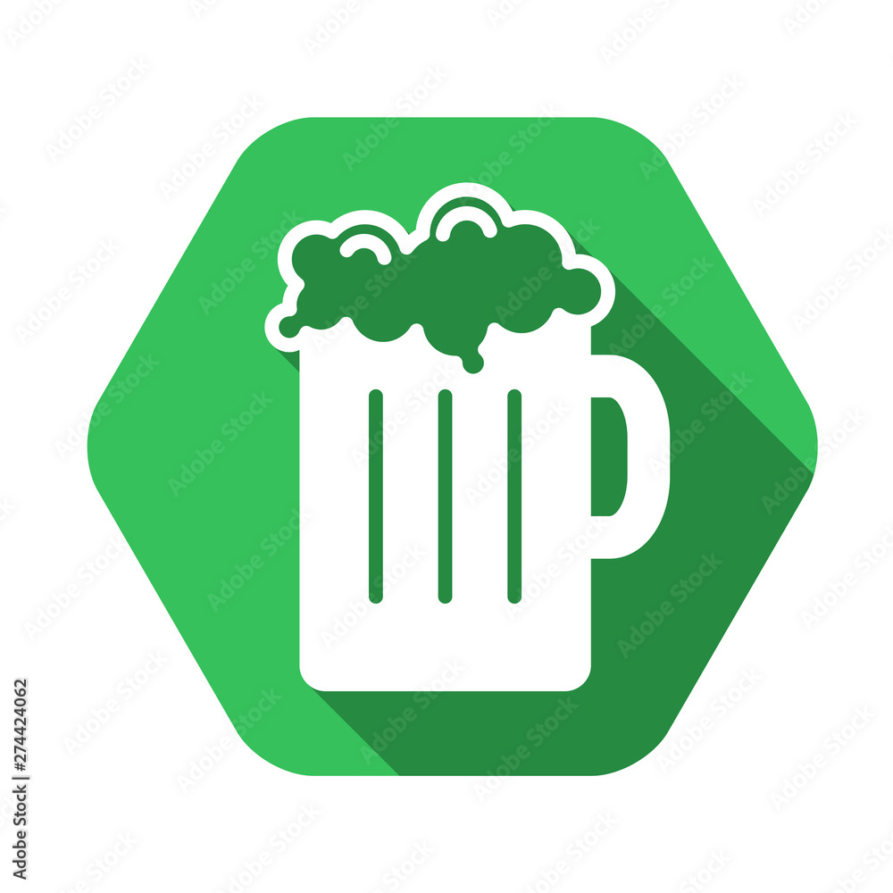Beer vector green icon in modern flat style isolated. Beer can support is good for your web design. Beer vector green icon in modern flat style isolated. Beer can support is good for your web design.