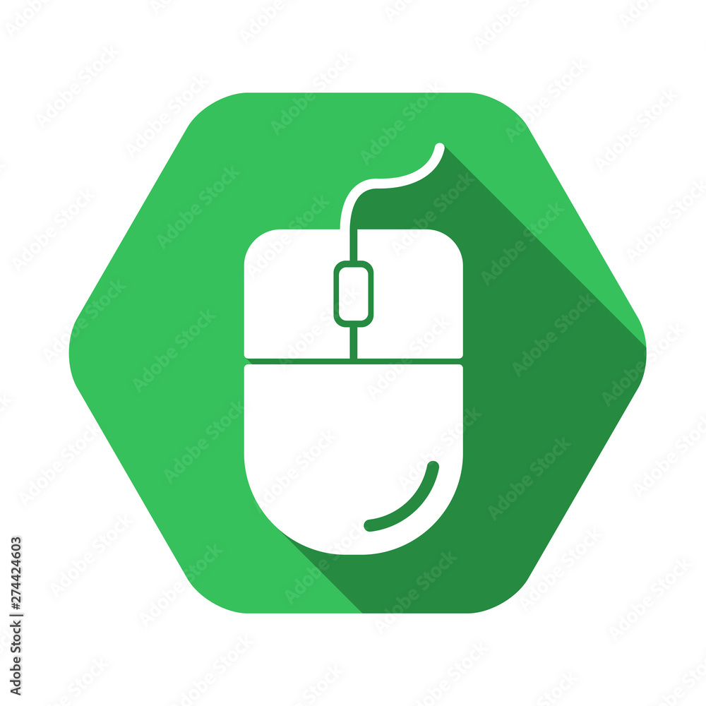 Mouse vector green icon in modern flat style isolated. Mouse can support is good for your web design. Mouse vector green icon in modern flat style isolated. Mouse can support is good for your web design.