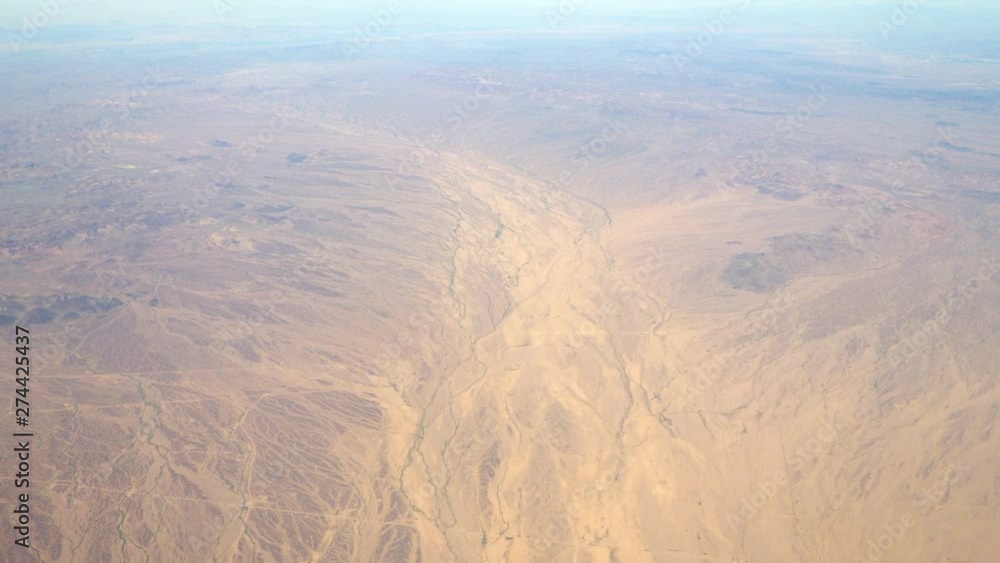 Aerial shot above desert in 4k Aerial shot above desert in 4k