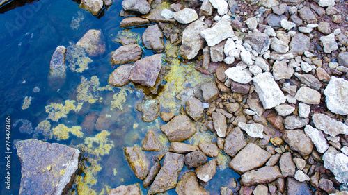 Wallpaper Mural Beautiful, wild nature. The stones in the river.	 Torontodigital.ca