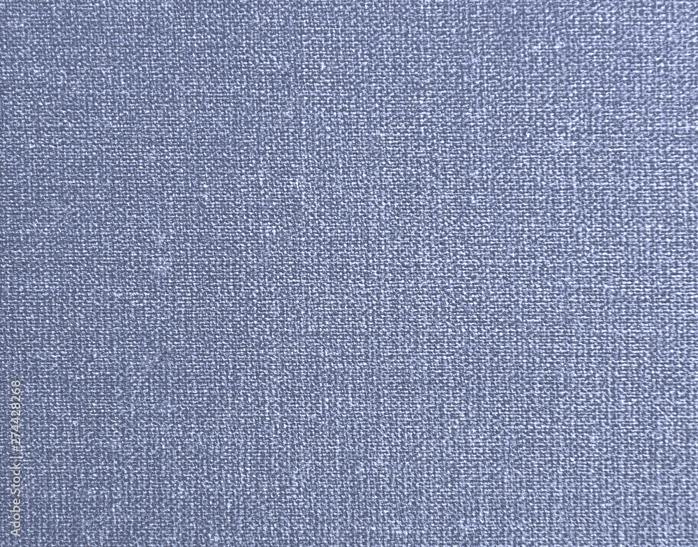 Textured background of blue natural textile Textured background of blue natural textile