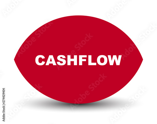 red vector banner cashflow