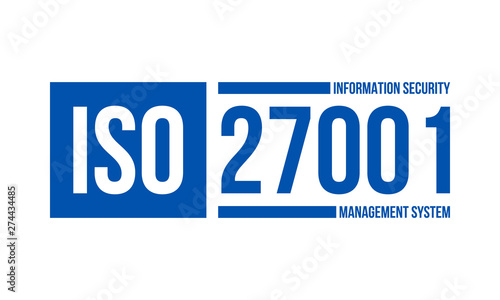 iso information security management system, vector illustration isolated on white background