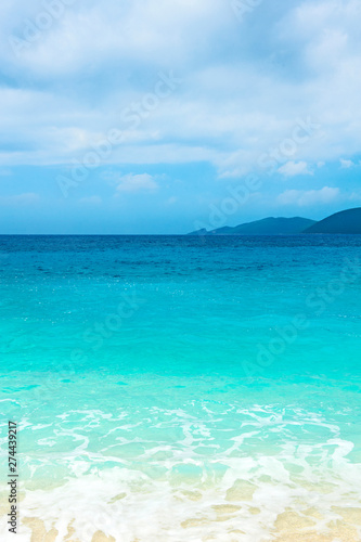 Beautiful turquoise sea on the Agiofili beach, Lefkada, Greece © talook