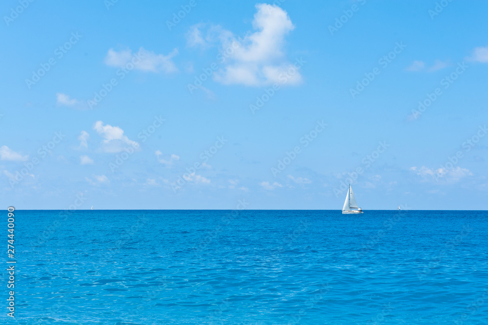 Obraz premium Beautiful beach, Kathisma beach on Lefkada, Greece.