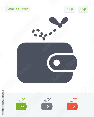 Wallet & Moth - Sticker Icons