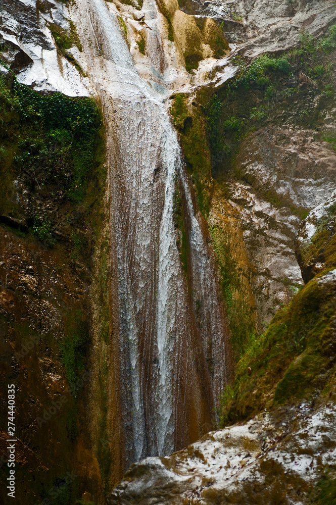 The waterfall of Nidri in Lefkada, Greece.