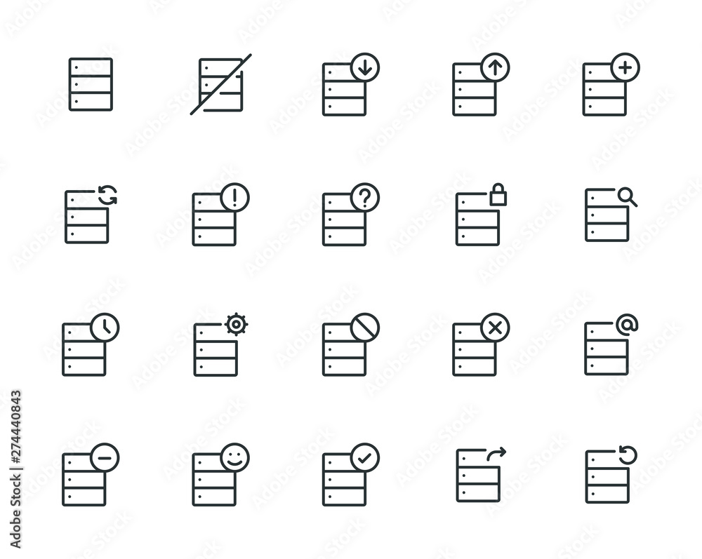 DATA STORAGE ICONS DATA STORAGE ICONS