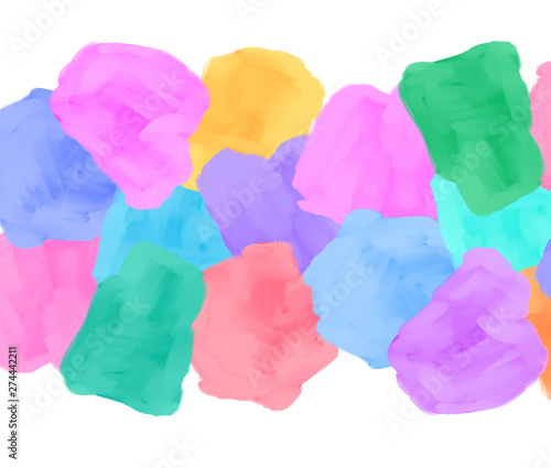 Colorful rainbow watercolor color blocks
