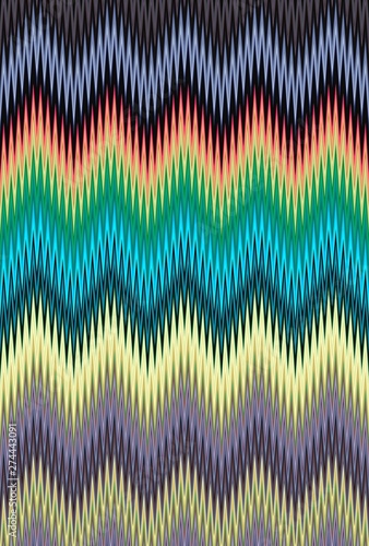 chevron zigzag pattern multicolored background. art trends. photo